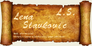 Lena Slavković vizit kartica
